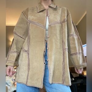 Vintage CBO New York Leather Patchwork Jacket *Unique Find*